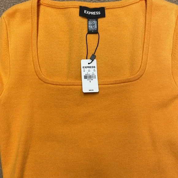 Express women cropped long sleeve shirt. Small. NWT - Picture 4 of 5